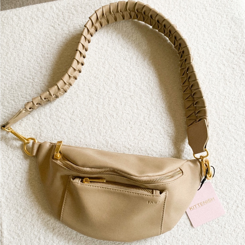 FAWN Vegan Leather Fanny Pack in Oat